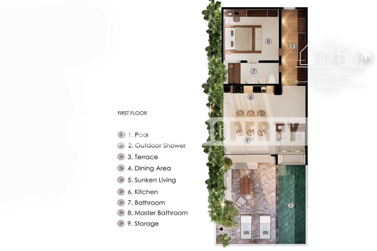 1 Bedroom Bedrooms, ,1 BathroomBathrooms,Villa,Leasehold Sale,1386