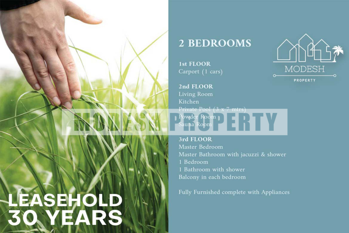 2 Bedrooms Bedrooms, ,2 BathroomsBathrooms,Villa,Leasehold Sale,1437