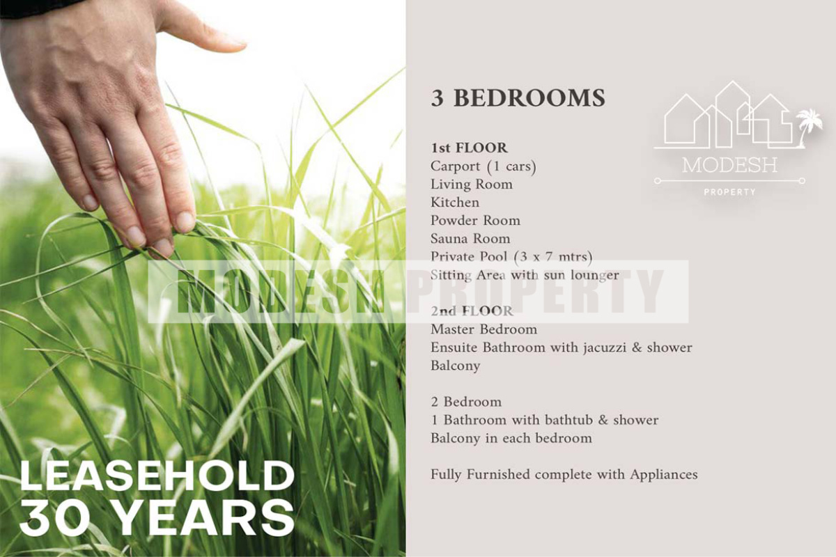 3 Bedrooms Bedrooms, ,3 BathroomsBathrooms,Villa,Leasehold Sale,1443