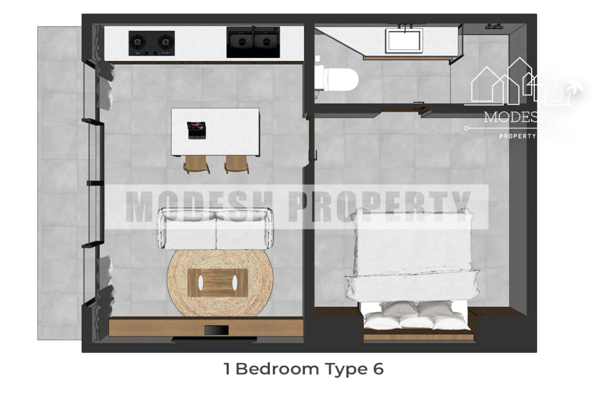 1 Bedroom Bedrooms, ,1 BathroomBathrooms,Villa,Leasehold Sale,1498