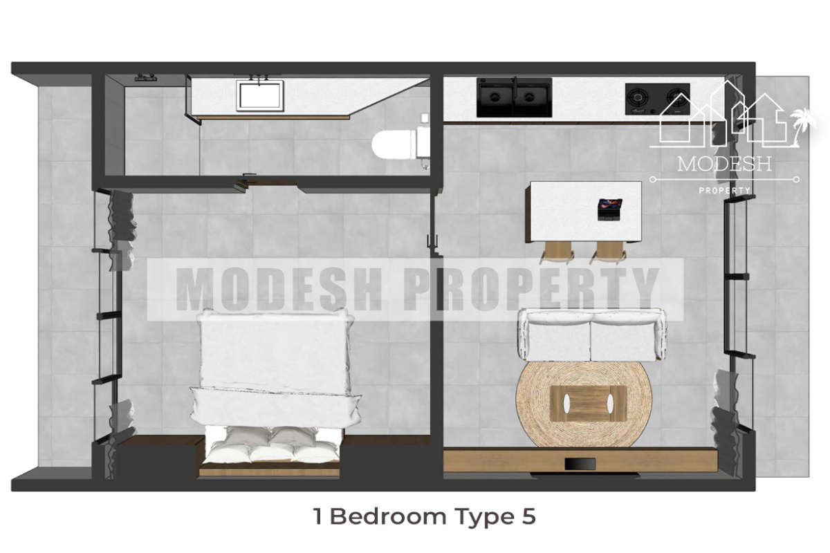 1 Bedroom Bedrooms, ,1 BathroomBathrooms,Villa,Leasehold Sale,1498