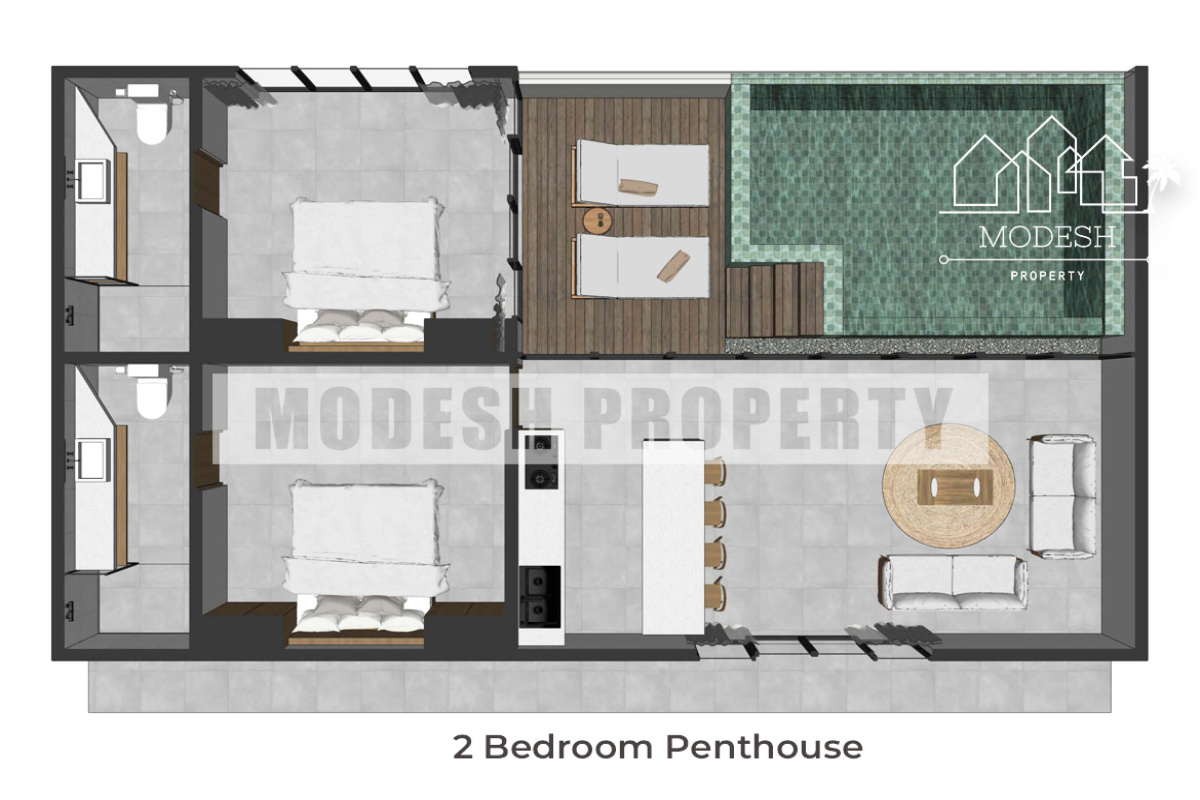 2 Bedrooms Bedrooms, ,2 BathroomsBathrooms,Villa,Leasehold Sale,1499