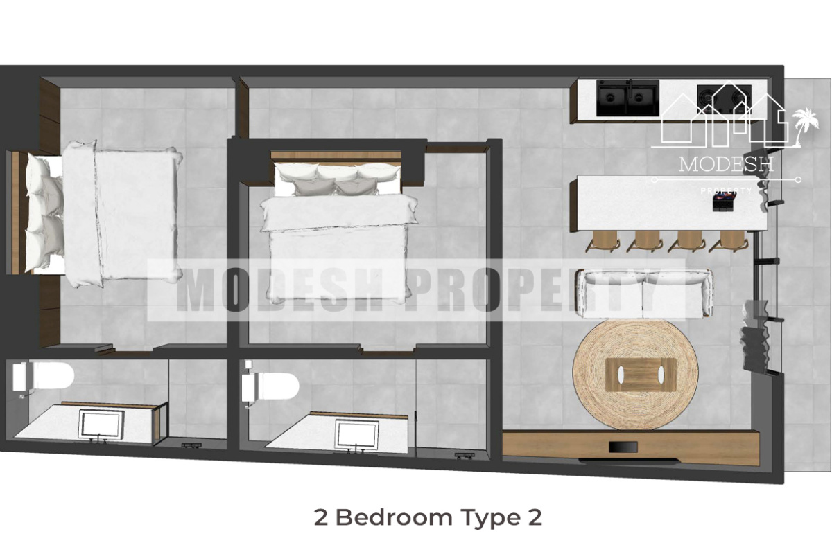 2 Bedrooms Bedrooms, ,2 BathroomsBathrooms,Villa,Leasehold Sale,1499