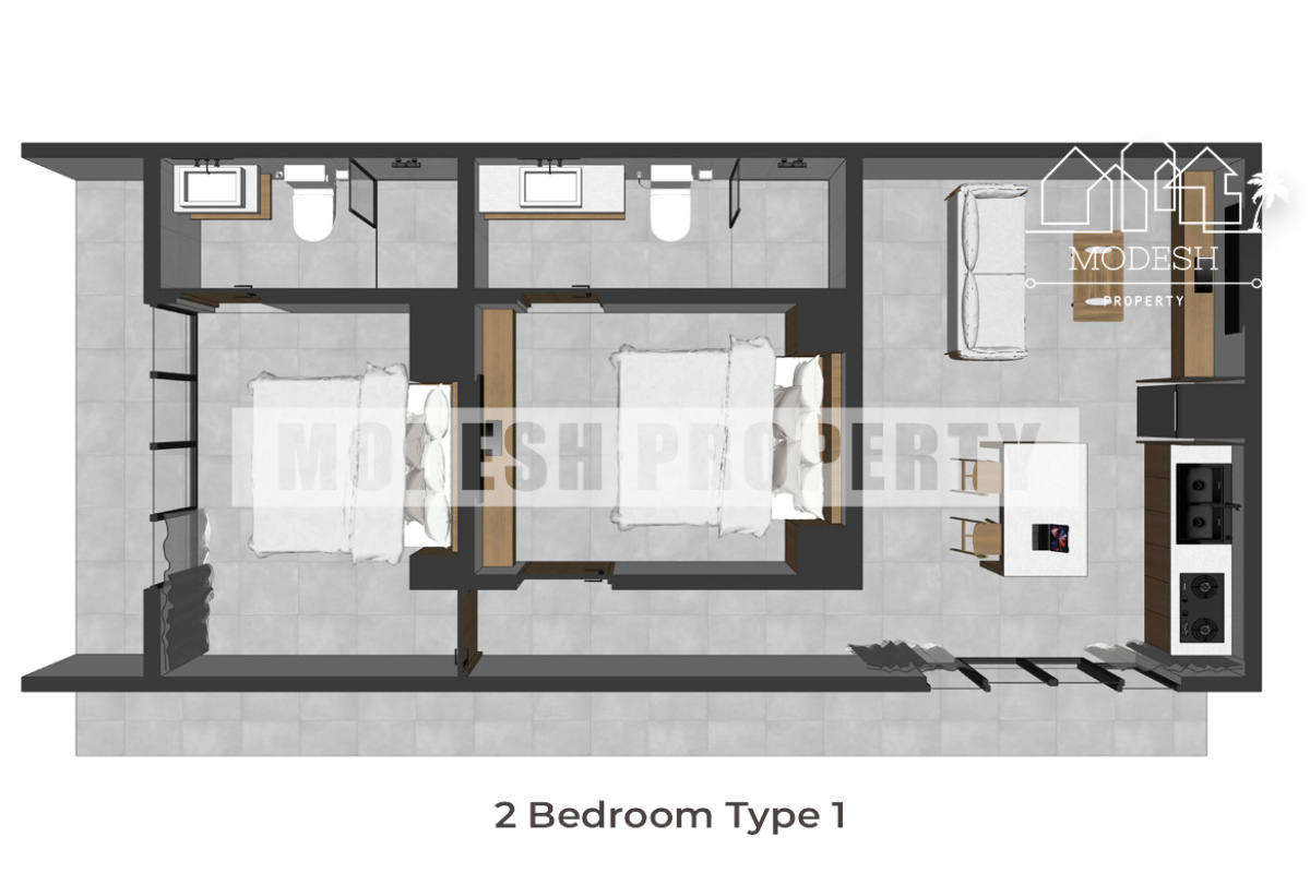 2 Bedrooms Bedrooms, ,2 BathroomsBathrooms,Villa,Leasehold Sale,1499